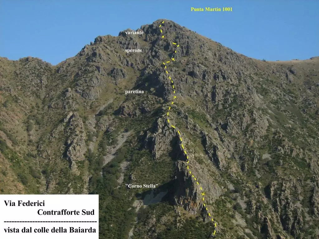 Martin mountain in Liguria
